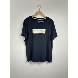 BOX Menswear Black T-Shirt Short Sleeve Size L Call The Cops I’m Off My Chops